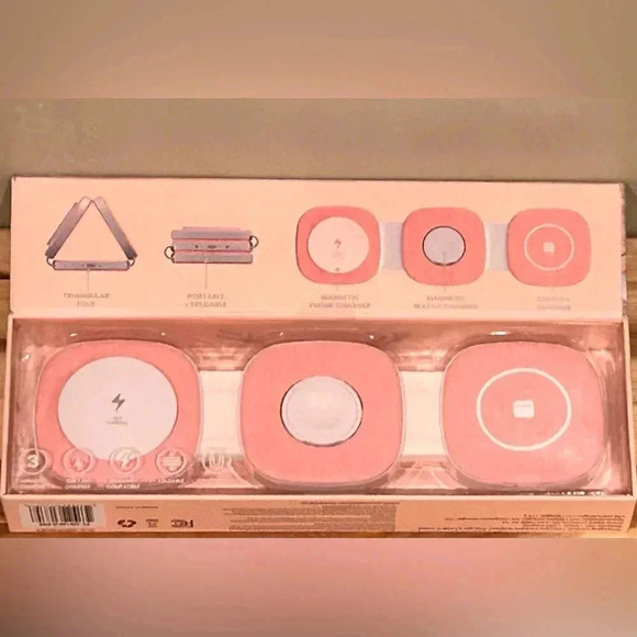 3 IN 1 WIRELESS CHARGING STATION BY XO POPPY. WIRELESS. PHONE, WATCH, EARBUDS!! - Picture 4 of 16